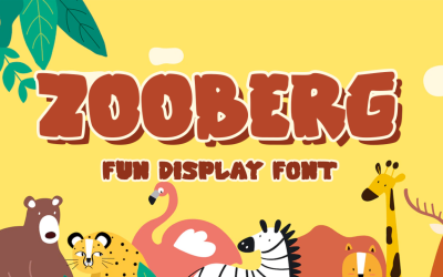 Zooberg - Affichage amusant de dessin animé
