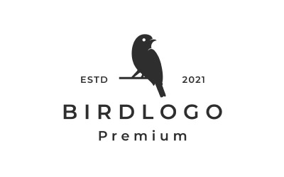 Bird Silhouette Logo Design Vector Template