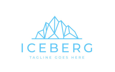 Iceberg Logo Geometric Line Art Logo Design Inspiration