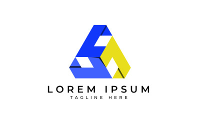 Abstrakte moderne Dreieck-Logo-Design-Vorlage