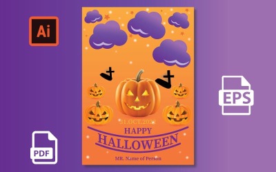 Halloween reklambladsmall - reklamblad
