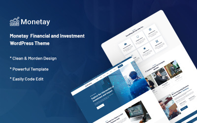 Monetay - Finans ve Yatırım WordPress Teması