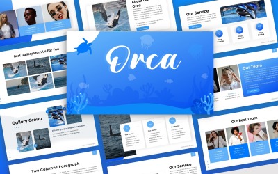 Orca - Hayvan Çok Amaçlı PowerPoint Şablon