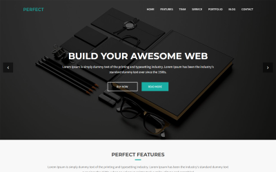 Perfect Digital Agency Business HTML-målsidasmall