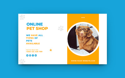 Pet Shop Sociální Media Post šablona