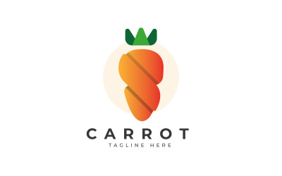 Carrot Flat Minimal Logo Design Template