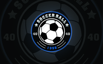 Fotbalový míč Sportovní Logo Design