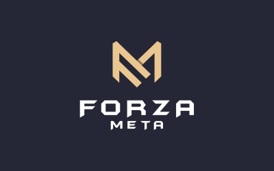 Літера MF FM чоловічий сучасний монограма логотип