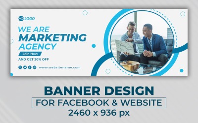 Marketing Ügynökség Banner Sablon Tervezés