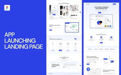 Page de destination de lancement d&amp;#39;application