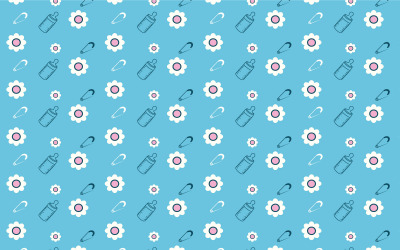 Barnslig mönster bakgrund vektor