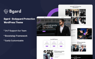 Bgard - Thème WordPress pour la protection des gardes du corps