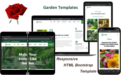 Gаrdеn Tеmplаtеs - Rеspоnsivе HTML Bооtstrаp