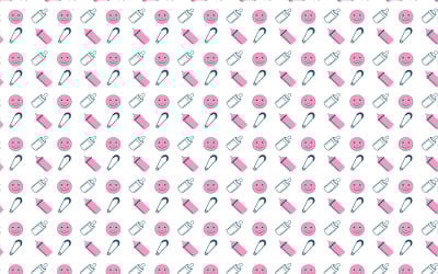 Minimal baby mönster textur vektor