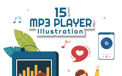 15 MP3 Player Illustration