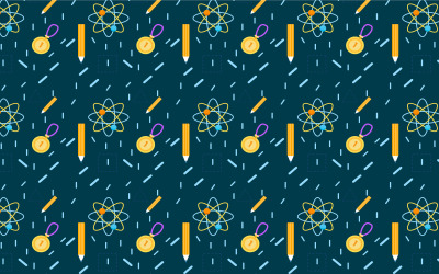 Seamless academic pattern decoration