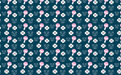 Seamless kid&#039;s pattern background vector