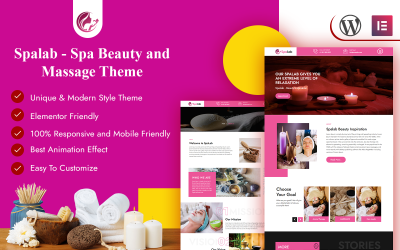 Spalab - Спа-салон красоты и массажа Wordpress Theme