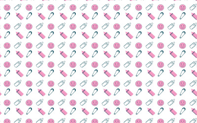 Vecteur de texture de modèle de bébé minimal