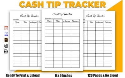 Cash Tip Tracker KDP Inredning