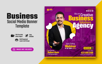 Creative Business Agency Social Media Post Banner Template