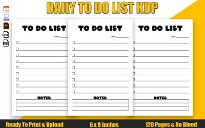 Daily To Do List KDP Interior Design