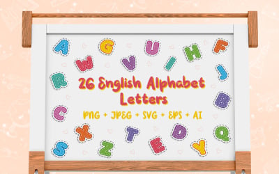 26 lettres de l&amp;#39;alphabet anglais
