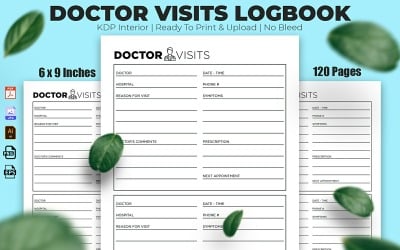 Logbuch für Arztbesuche KDP Interior Design