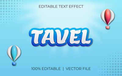 Redigerbar texteffektdesign med reseord