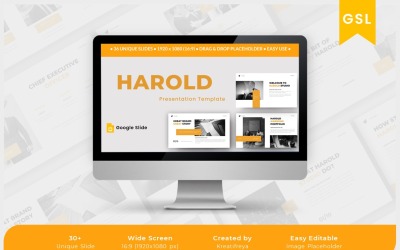 Harold – Obchodní šablona prezentace Google