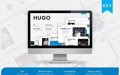 Hugo – Keynote kreatív üzleti sablon