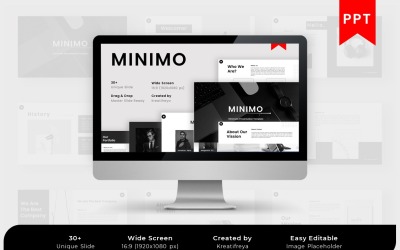 Minimo - Modello di business creativo di PowerPoint