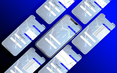Plantilla de UI/UX de convertidor de divisas hecha con Adobe Xd