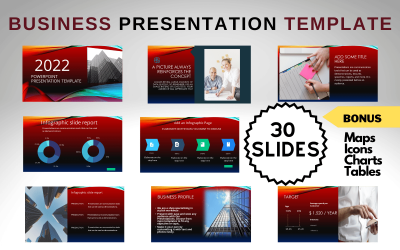 Unik PowerPoint-presentationsmall för företag ppt