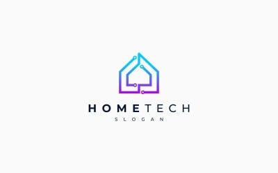 Smart House Technology Home Digital Logo
