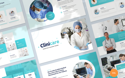 Google Slides-Präsentationsvorlage für medizinische Kliniken