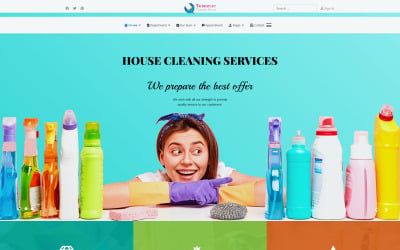 Modello Joomla6 per il servizio di pulizia JL Temizlic