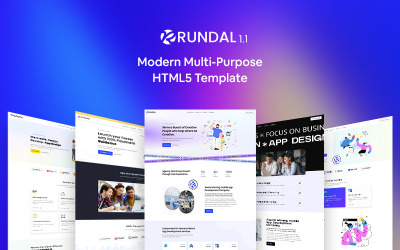 Rundal — современный многоцелевой HTML5-шаблон