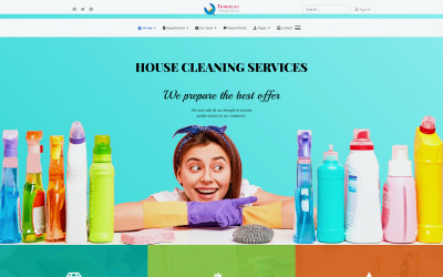 Szablon Joomla4 dotyczący usługi sprzątania JL Temizlic