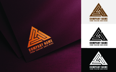 Architecture Triangle logo Design-Identité de marque