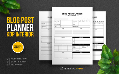 Blogpostplanner KDP Interieur