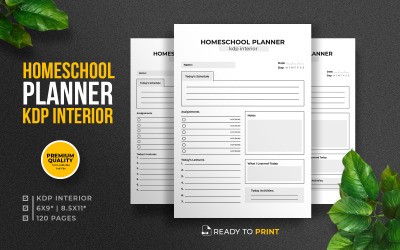 Homeschool Planner KDP Interieur