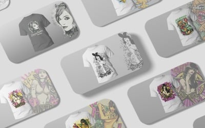 26)  Adult Sexy Girl Animal Horror, Cartoon, Gangster Print Typography And Life Style T shirt Design