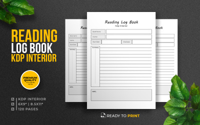 Libro de registro de lectura KDP Interior