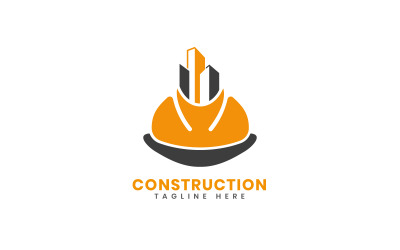 Modelo de design de logotipo de construção civil