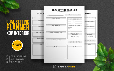 Planner per la definizione degli obiettivi kdp Interior