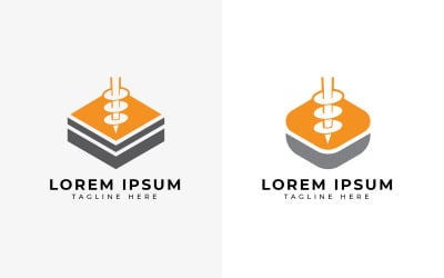 Szablon projektu logo inżynierii wiertniczej