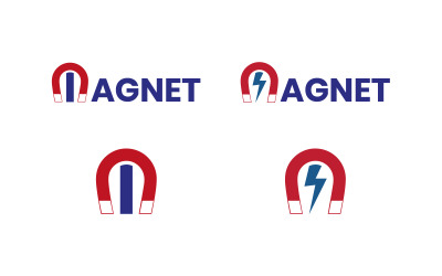 Modèle de conception de logo magnétique pour compagnie d&amp;#39;électricité