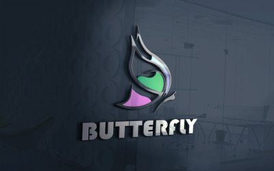 Butterfly Logo Design Template Beautiful And Colorful