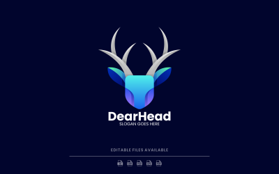 Deer Gradient Logo Style Vol.2